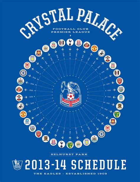 crystal palace soccer schedule